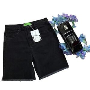 Free People Sandrine Rose NWT Black Wash Jean Shorts Women Various